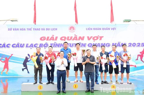 Bế mạc Giải quần vợt các câu lạc bộ tỉnh Tuyên Quang