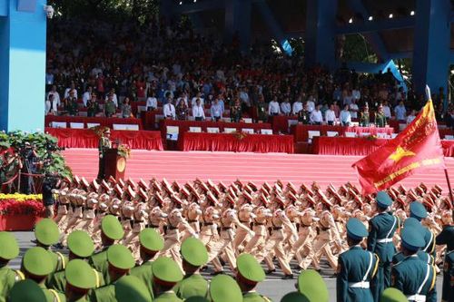 Đặc sắc hình ảnh diễu binh, diễu hành trong buổi tổng duyệt
