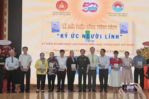 Ra mắt Công trình sách 'Ký ức người lính'