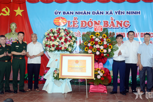 Tổ chức trọng thể Lễ đón bằng di tích nơi thành lập Kho Quân dược Liên khu Việt Bắc