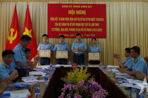 Đảng ủy Trung đoàn 927 tổng kết 10 năm thực hiện Chỉ thị 05/CT-TW của Bộ Chính trị