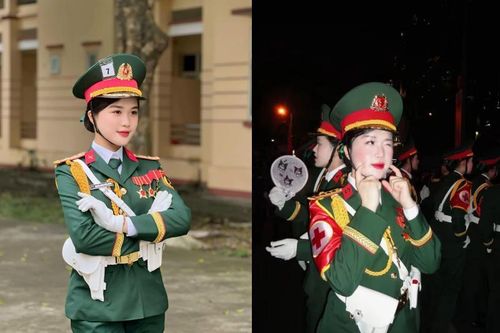 Nhan sắc thương nhớ nữ quân nhân 'khối Hoa hậu' diễu binh 30/4