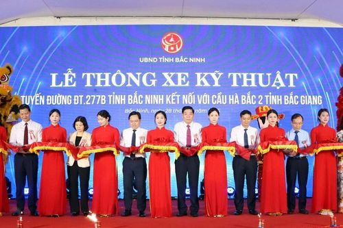 Thông xe kỹ thuật tuyến đường huyết mạch kết nối Bắc Ninh - Bắc Giang