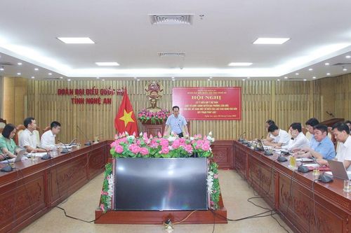 Đoàn đại biểu Quốc hội tỉnh Nghệ An lấy ý kiến góp ý dự thảo Luật Tổ chức chính quyền địa phương (sửa đổi)