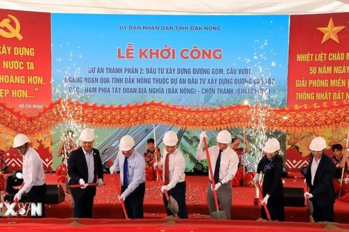 Đắk Nông: Khởi công dự án đường gom, cầu vượt cao tốc Gia Nghĩa-Chơn Thành