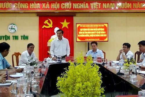 Huyện Tri Tôn đánh giá tình hình kinh tế - xã hội tháng 4/2025