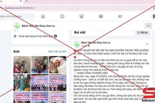 Cảnh báo Fanpage giả mạo Bệnh viện Đa khoa tỉnh Sơn La kêu gọi từ thiện