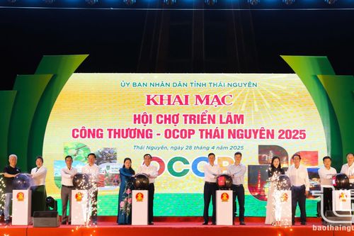 30 tỉnh, thành phố tham gia Hội chợ triển lãm 'Công Thương - OCOP Thái Nguyên 2025'