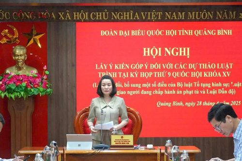 Đoàn ĐBQH tỉnh Quảng Bình lấy ý kiến góp ý các dự thảo luật trình Kỳ họp thứ Chín