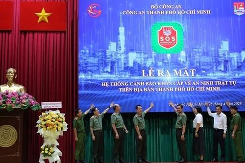 Công an TP Hồ Chí Minh ra mắt Hệ thống cảnh báo khẩn cấp về ANTT