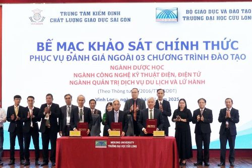Trường ĐH Cửu Long hoàn thành khảo sát đánh giá ngoài 3 chương trình đào tạo