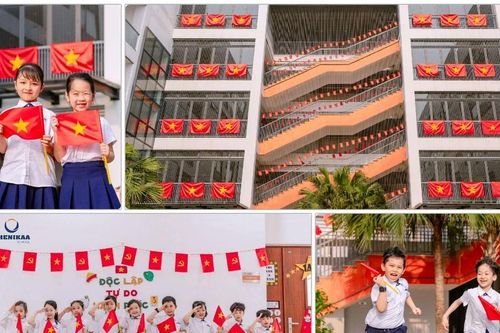 Trường học rực rỡ cờ hoa mừng 50 năm Giải phóng miền Nam