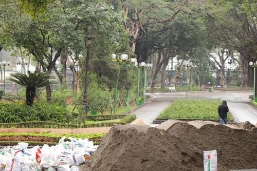 Quận Cầu Giấy: Thông tin 'dùng cát đen làm bê tông' cải tạo công viên Nghĩa Đô do hiểu nhầm