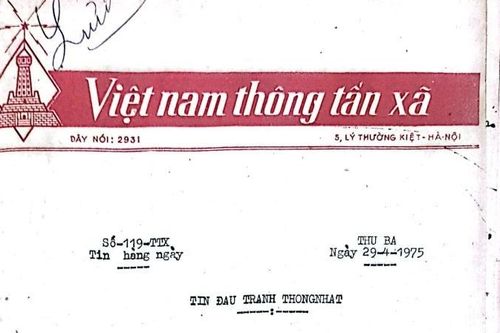 Tin chiến thắng miền Nam ngày 29/4/1975 qua bản tin của Thông tấn xã Việt Nam