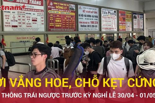 Diễn biến giao thông trái ngược nhau ở các cửa ngõ Hà Nội trước kỳ nghỉ lễ 30/4