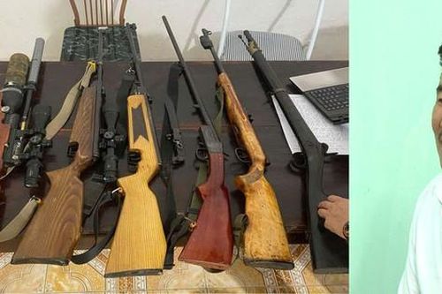 Thanh Hóa: Bắt đối tượng tàng trữ 6 khẩu súng và 1.091 viên đạn chì