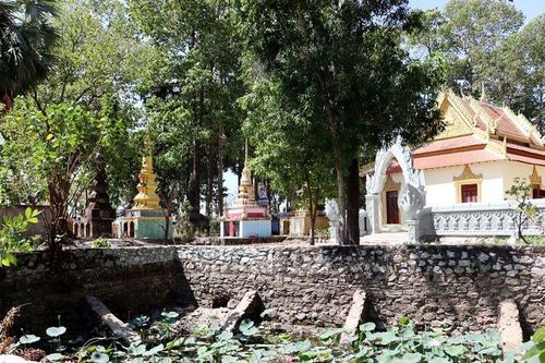 Ngôi chùa Nam tông Khmer mang dấu tích chiến tranh