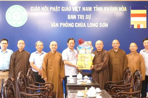 Lãnh đạo Sở Dân tộc và Tôn giáo thăm Ban Trị sự Giáo hội Phật giáo Việt Nam tỉnh