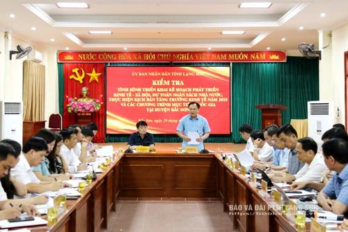 Huyện Bắc Sơn tập trung lãnh đạo, chỉ đạo tổ chức thực hiện có hiệu quả kịch bản tăng trưởng kinh tế năm 2025