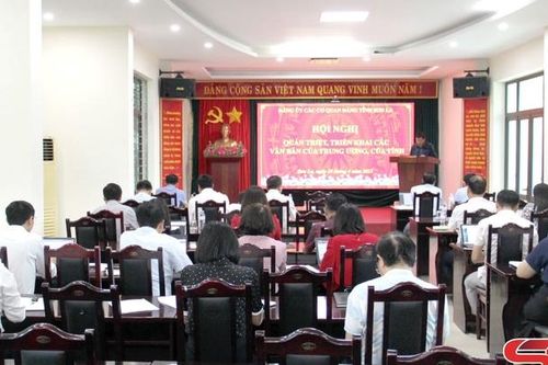 Hội nghị quán triệt, triển khai các văn bản của Trung ương, của tỉnh