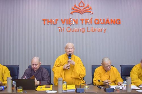 Phiên họp kiểm tra, báo cáo công tác tổ chức của Ủy ban Tổ chức Quốc gia Đại lễ Vesak Liên Hiệp Quốc 2025