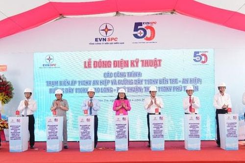 Tổng công ty Điện lực miền Nam hoàn thành 50 công trình lưới điện 110kV mừng Đại lễ 30-4