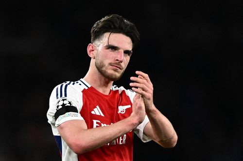 Phản ứng của Rice khi Arsenal thủng lưới