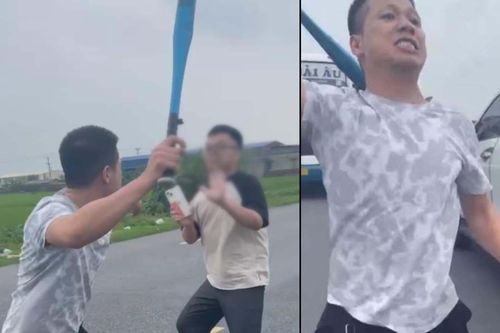 Xác minh tài xế xe bán tải dùng gậy bóng chày đánh người ở Thái Bình