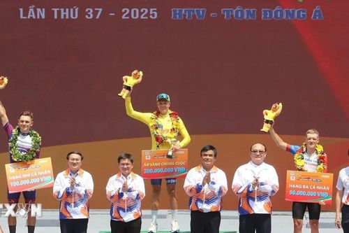 Mikhail Fokin đoạt áo vàng chung cuộc đua xe đạp toàn quốc tranh Cúp Truyền hình