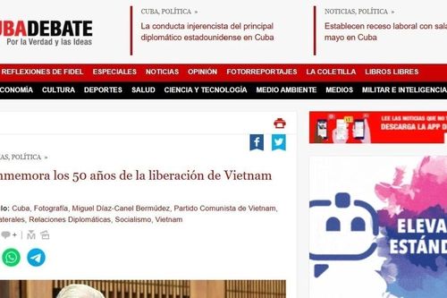 50 năm Thống nhất đất nước: Việt Nam trong trái tim bạn bè Cuba