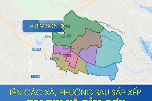 Tên các xã, phường sau sắp xếp tại thị xã Bỉm Sơn