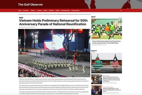 Báo chí quốc tế viết về Việt Nam nhân dịp 50 năm Ngày Giải phóng miền Nam