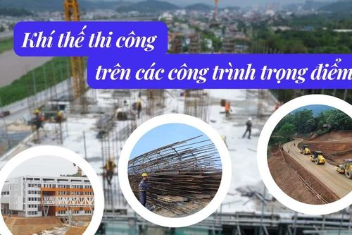 Khí thế thi công trên các công trình trọng điểm