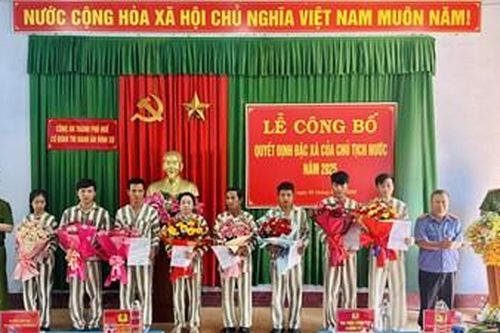 127 phạm nhân được đặc xá dịp lễ 30/4 - 1/5