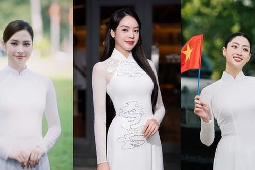 Áo dài trắng - trang phục đẹp nhất của các Hoa hậu trong những ngày ý nghĩa này