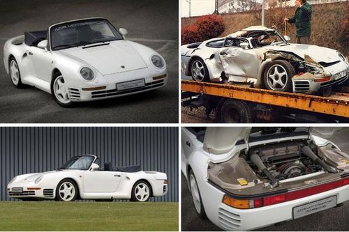 Chiếc Porsche 959 'nát như sắt vụn' sống dậy từ đống hoang tàn
