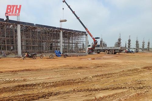 Hậu Lộc đầu tư xây dựng hạ tầng cụm công nghiệp Liên Hoa