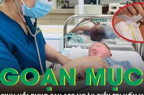 Bé trai sinh non bị uốn ván rốn hồi phục ngoạn mục sau gần 100 ngày điều trị tích cực