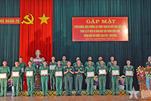Sư đoàn 10 (Quân đoàn 34) khen thưởng cán bộ, chiến sĩ hoàn thành nhiệm vụ A50