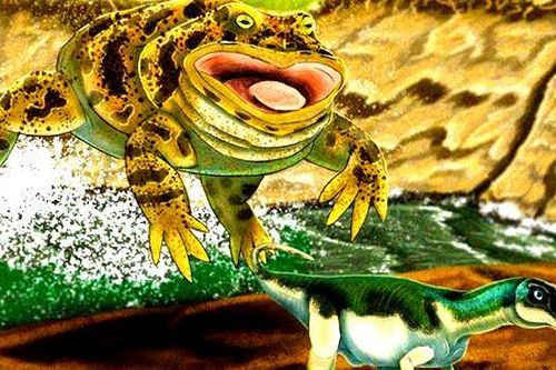 Sửng sốt ếch quỷ khổng lồ từng ăn thịt khủng long con
