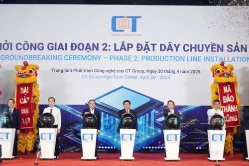 CT Group khởi công nhà máy chíp bán dẫn đầu tiên do người Việt làm chủ công nghệ