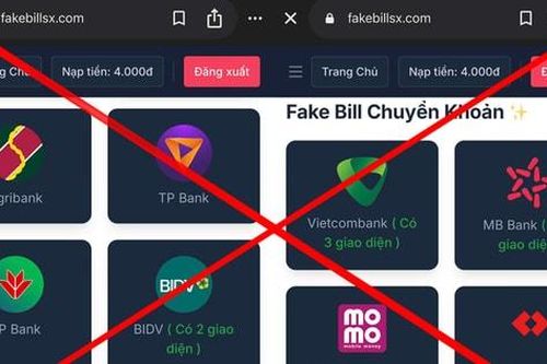 Rộ chiêu lừa đảo bằng hóa đơn chuyển khoản giả