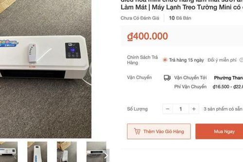 Điều hòa mini, quạt điều hòa xách tay bán tràn lan: Chất lượng thật hay 'phí tiền'?