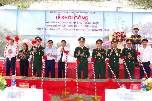 Khởi công xây dựng công trình Khu di tích lịch sử nơi thành lập đội du kích Vũ Hùng