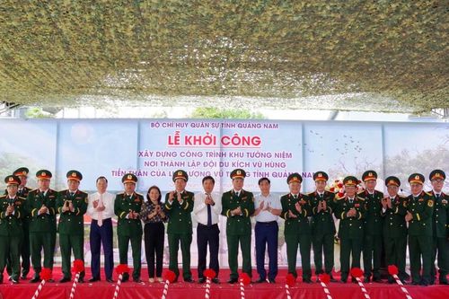 Khởi công xây dựng Khu di tích nơi thành lập Đội du kích Vũ Hùng