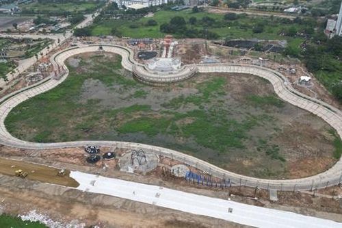 Hà Nội: Hồ điều hòa rộng gần 6ha tại quận Long Biên đang thành hình