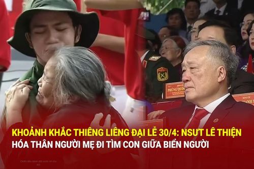Khoảnh khắc thiêng liêng tại đại lễ 30/4: NSƯT Lê Thiện hóa thân người mẹ tìm con giữa biển người