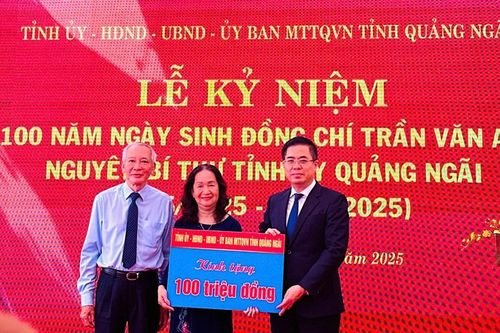 Kỷ niệm 100 năm ngày sinh nguyên Bí thư Tỉnh ủy Quảng Ngãi Trần Văn An