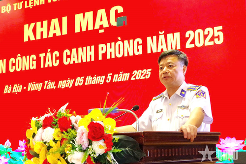 Bộ tư lệnh Vùng Cảnh sát biển 3 tập huấn đóng quân canh phòng
