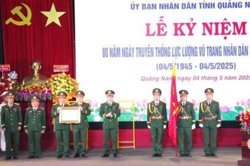 Quảng Nam long trọng tổ chức 80 năm Ngày thành lập Lực lượng vũ trang nhân dân